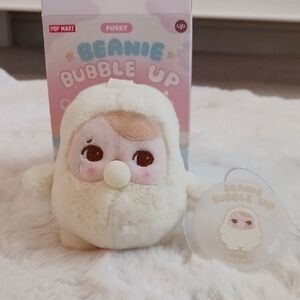 (Crying) Pucky Beanie Bubble Up Plush Authentic From Pop Mart - Open Box